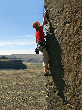 Rock Climbing Equipment. Outdoor rock climbing is