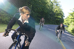 women cyclist