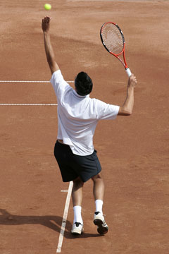 tennis serve